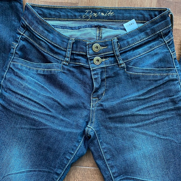 (2 for $20) Dynamite Skinny dark wash Denim Jeans - Picture 6 of 10